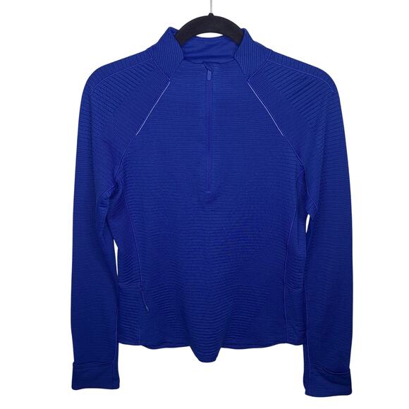 Lululemon Ventscape Half-Zip Long Sleeve Top 8 Psychic Running Thumbholes Cuffin - Picture 1 of 12